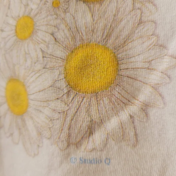 Tennessee River Gold Daisy T-Shirt ~Retro ~Y2K ~ GUC ~ Wmn XL ~ USA 100% Cotton - Picture 12 of 16